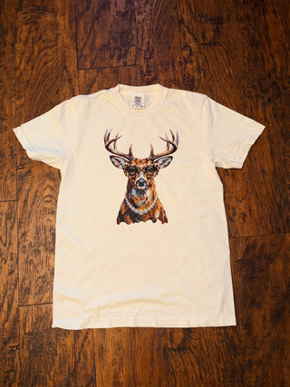 Glam Deer Comfort Colors Graphic Tee, Ivory