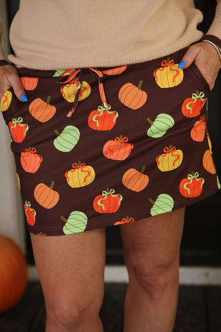 Harvest Hues Pumpkin Skort