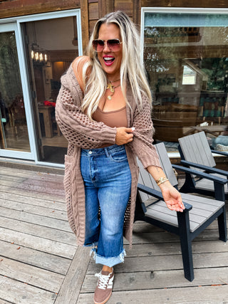 Blakely Knit Cardigan- chocolate
