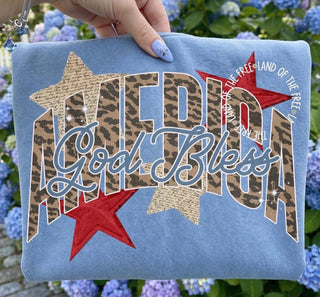 God Bless America Patriotic Graphic Tee