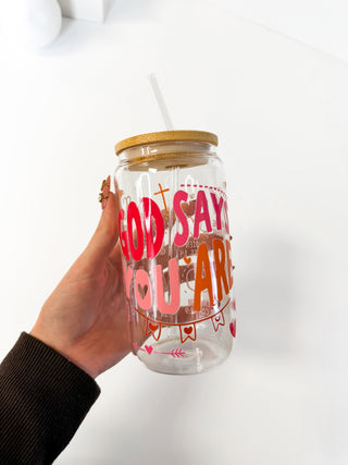 God Says Glass Cup