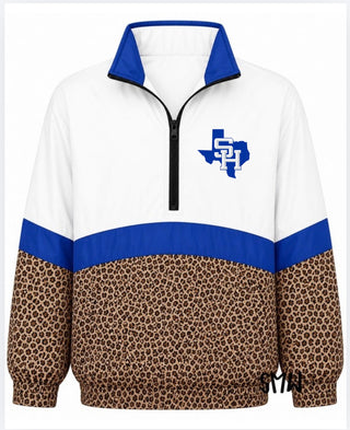 Spring Hill On the Go Pullover- Leopard with SH state logo