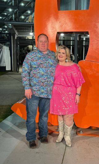 Pretty in Pink Sequin Party Dress