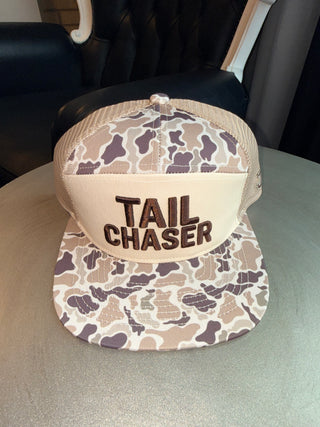 Camo Outdoor Trucker Hats – Tail Chaser & Hooked For Life