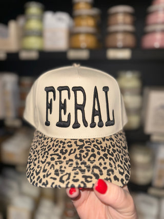 Feral embroidered hat