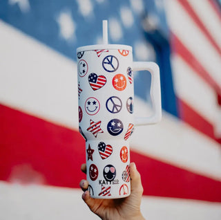 Patriotic Tumbler, 38 oz