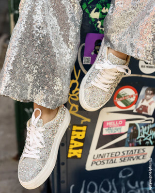Betsey Johnson bling sneakers