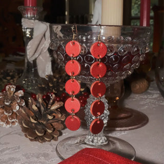 Crimson Shimmer Sylvie earrings