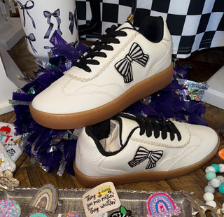 Black Bow Sneakers