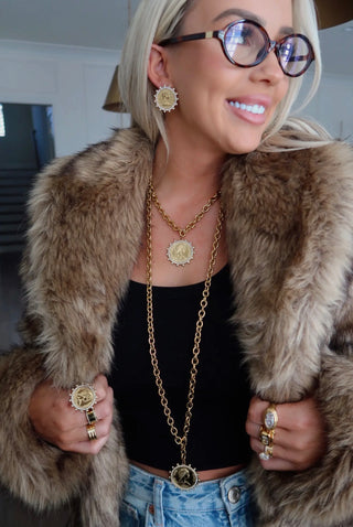 Chansuttpearls Bling Coin Ring