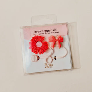 Straw topper set
