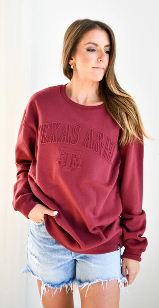Texas A & M Embossed sweatshirt