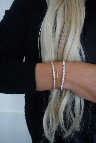 Chansuttpearls Stretchy Tennis bracelet