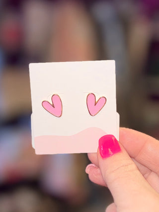 Sweet Heart Stud Earrings