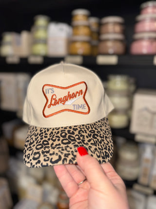 It's Longhorn Time leopard hat