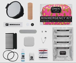 Spotted Minimergency Kit, Pink and Gold