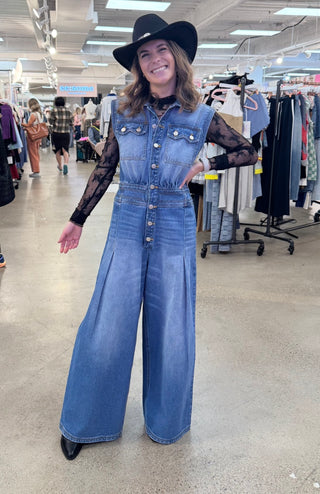 Denim jumpsuit