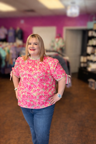 Lana Top- Sweet Roses