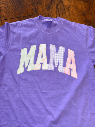 Mama soft floral graphic tee