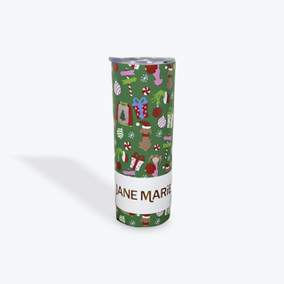 Merry Whatever 20 Oz. Skinny Tumbler With Lid And Straw