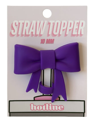 Large Bow Straw Topper