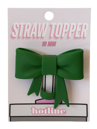 Large Bow Straw Topper
