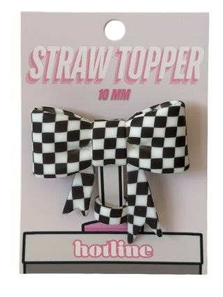 Large Bow Straw Topper