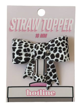 Large Bow Straw Topper