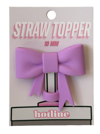 Large Bow Straw Topper