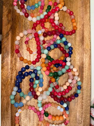 Beaded stone bracelets