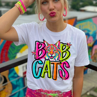 Bobcats Friday Night NeonGraphic Tee