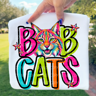 Bobcats Friday Night NeonGraphic Tee