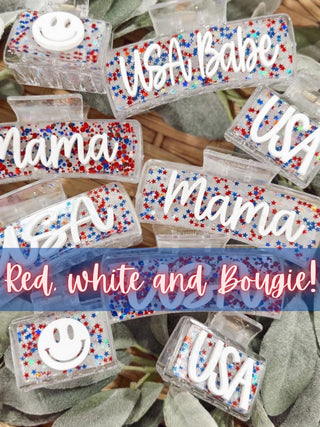 Patriotic Hair Clips