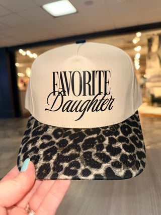 Favorite Daughter Trucker Hat, Leopard Print