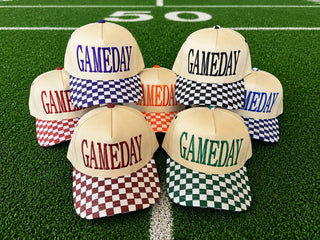 Checkered Canvas Game Day Hat
