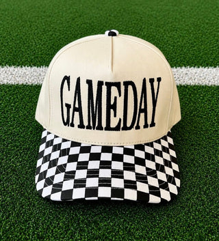Checkered Canvas Game Day Hat