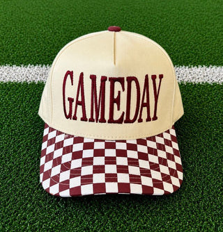 Checkered Canvas Game Day Hat
