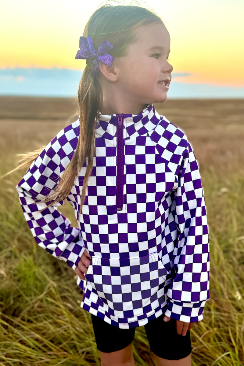 Mini Pep Rally pullover- purple YOUTH