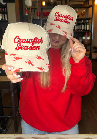 Crawfish Season embroidered hat