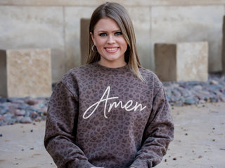 Amen leopard print sweatshirt