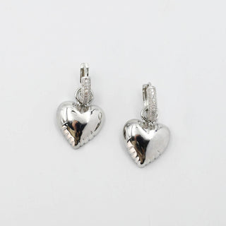 Have a Heart Huggie Silver Earrings
