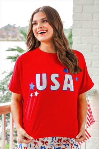 PREORDER- USA Foil Luxe Top