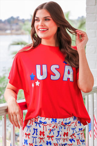 PREORDER- USA Foil Luxe Top