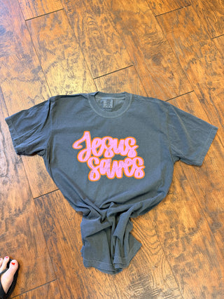 Jesus Saves Comfort Colors graphic tee