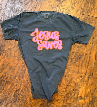 Jesus Saves Comfort Colors graphic tee