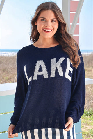 Sunrise Lightweight Sweater- Lake