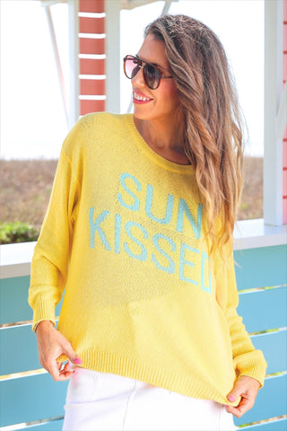 Sunrise Lightweight Sweater- Sun Kissed