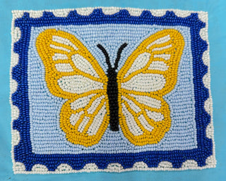 PREORDER--Beaded Coin Purse- Butterfly