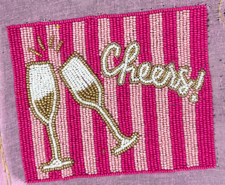 PREORDER--Beaded Coin Purse- Cheers