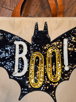 Halloween Tote Bag, Sequin Design